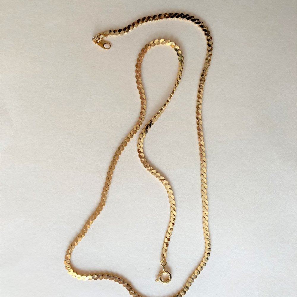 Necklace  Rope, Gold 14K Simple Elegance
